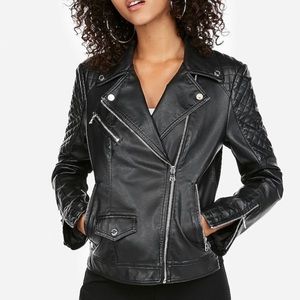 NWT Express Faux Leather Moto Jacket